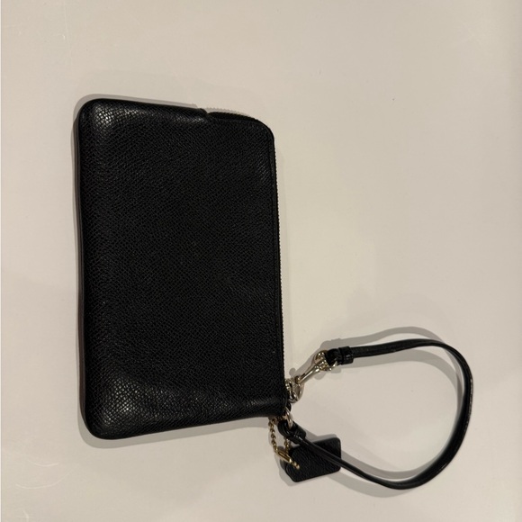 Coach Black Leather Wristlet - Picture 2 of 11